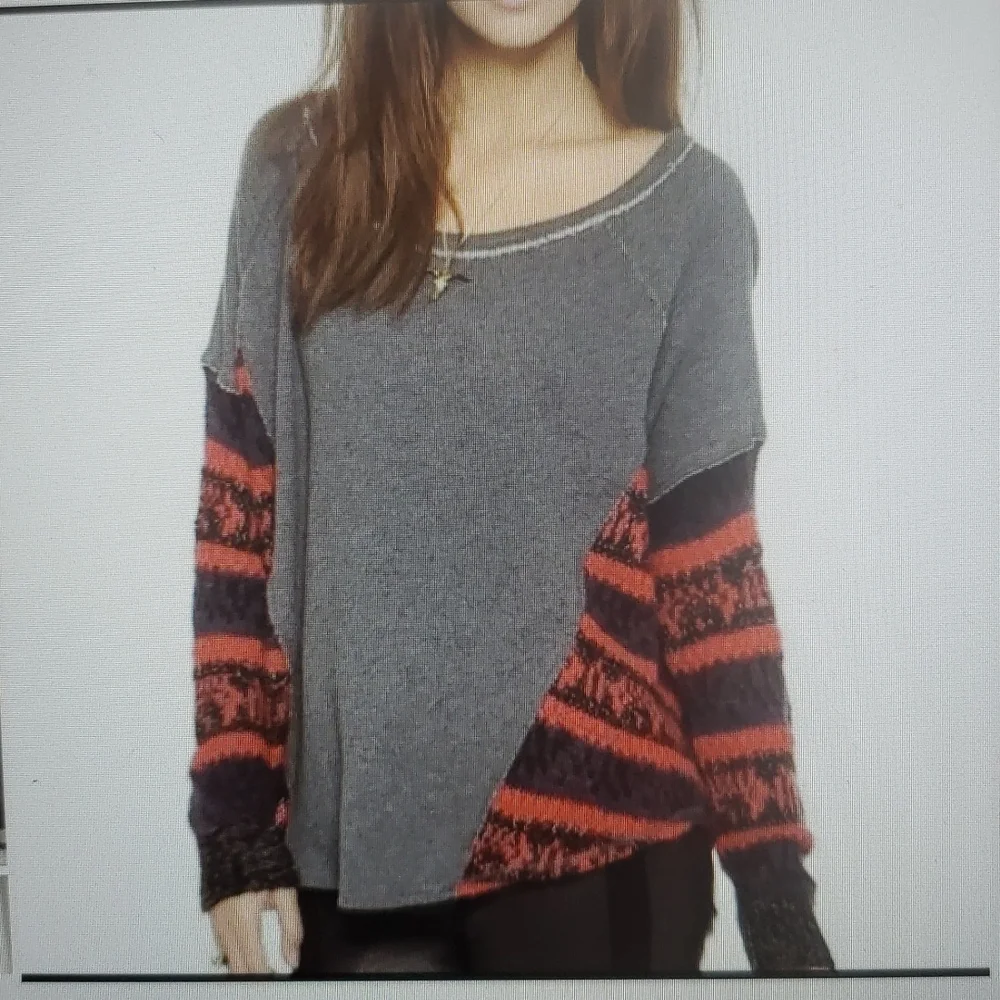 Free People BEAUTIFUL SINNER Knit Sweater Sz S